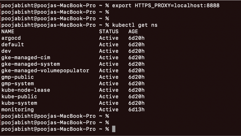 Kubernetes command